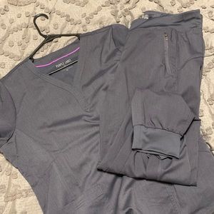 Healing Hands Purple Label Yoga Jogger Scrub set